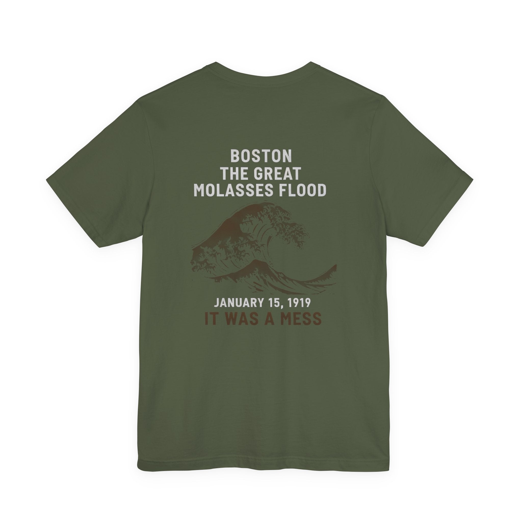 Boston The Great Molasses Flood Back Print Premium Tee