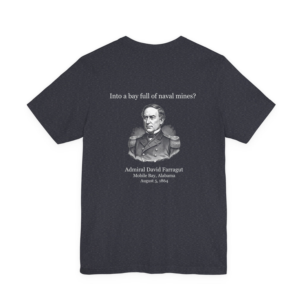 Mobile Bay Minefield Back Print Premium Tee
