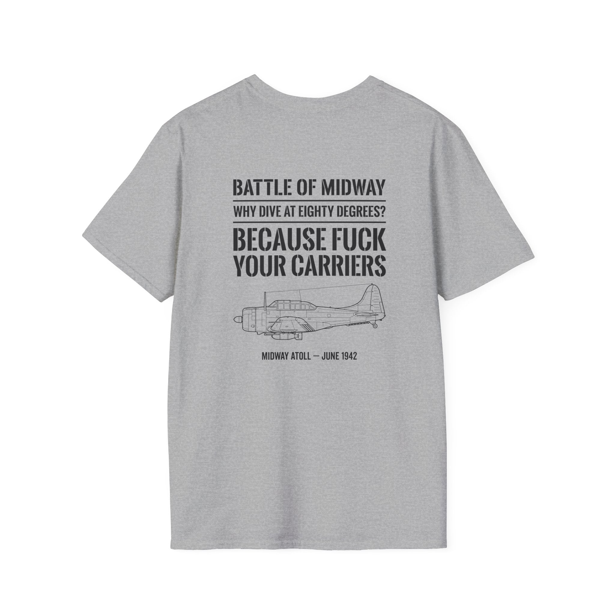 Battle of Midway Back Print T-Shirt