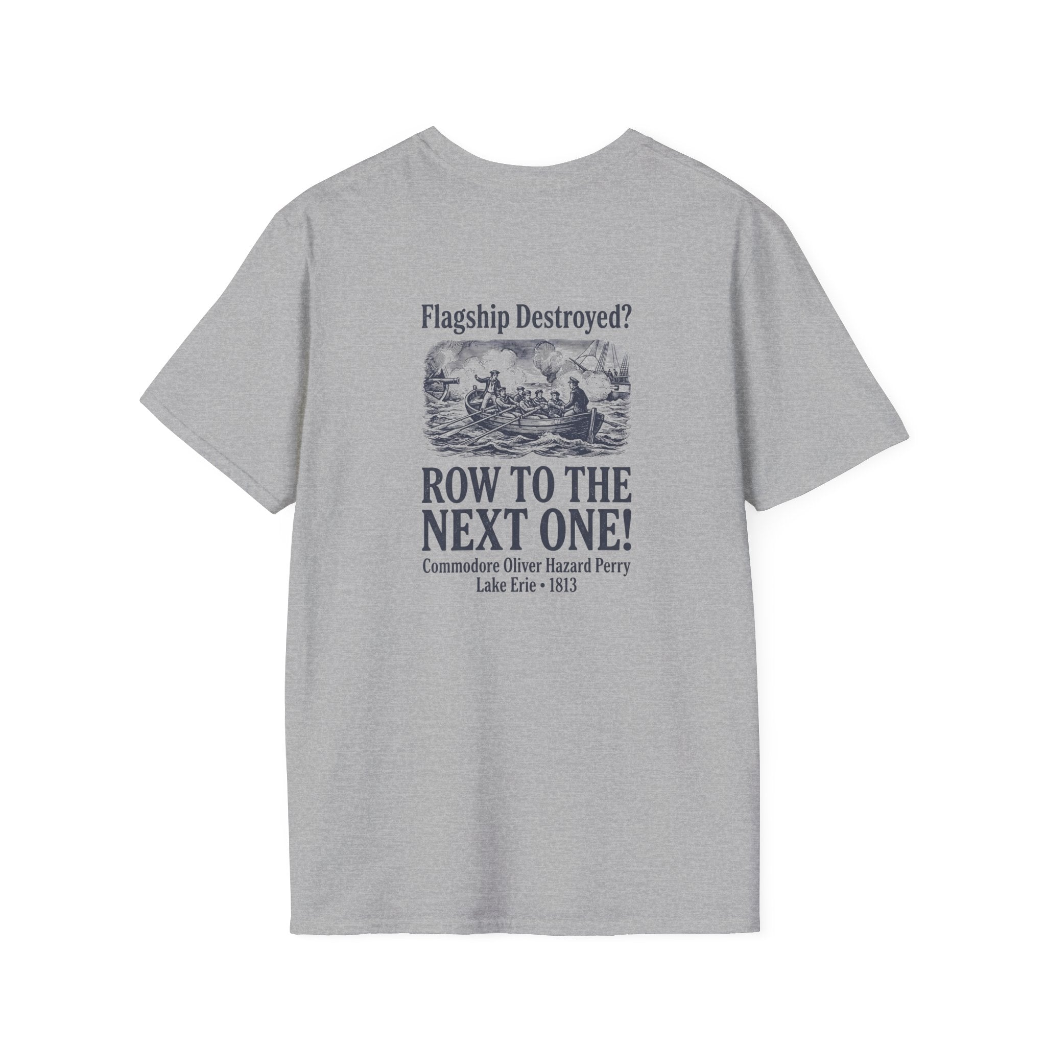 Row To The Next Ship Back Print T-Shirt