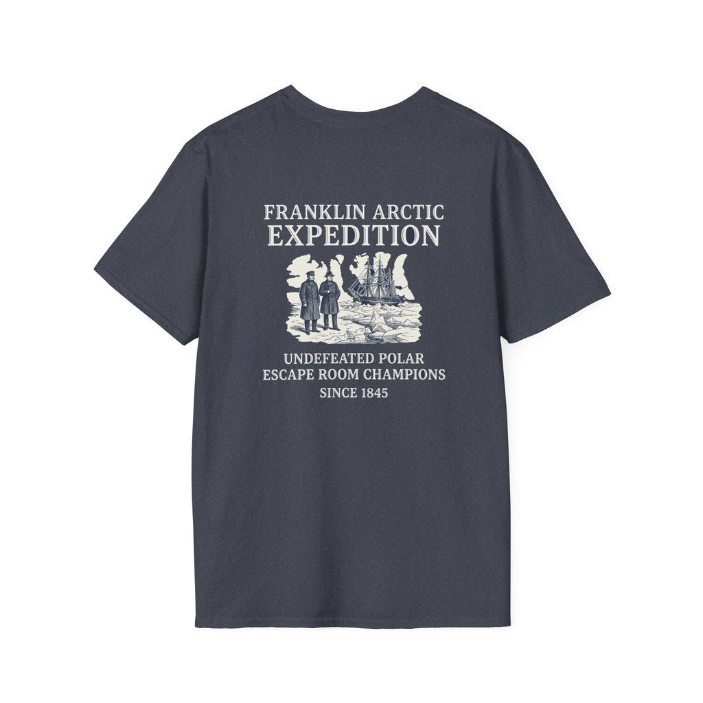 Franklin Arctic Expedition Escape Room Back Print T-Shirt