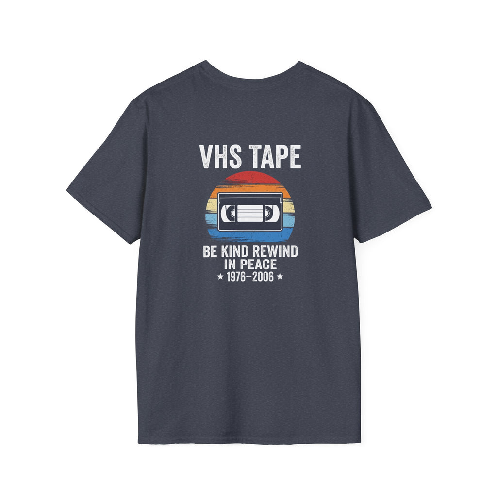 Vhs Tape Memorial Back Print T-Shirt