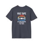 Vhs Tape Memorial Back Print T-Shirt