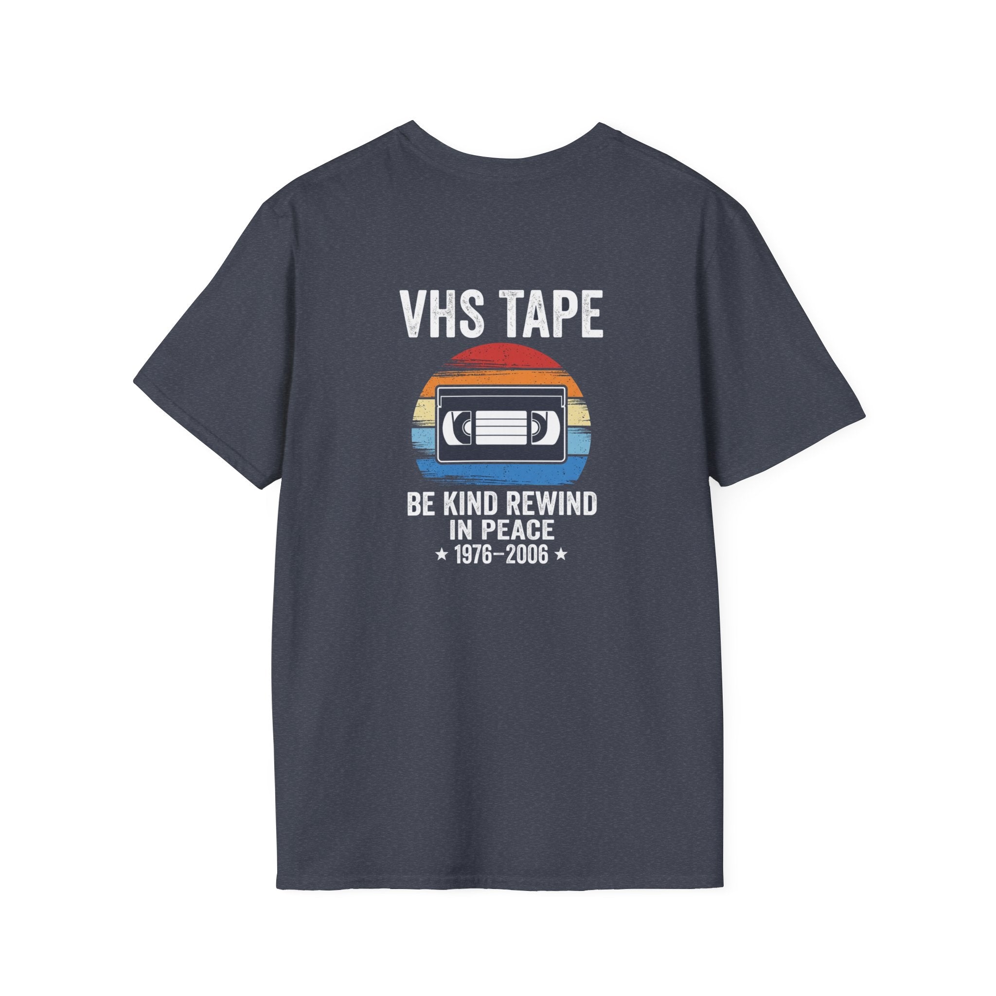Vhs Tape Memorial Back Print T-Shirt