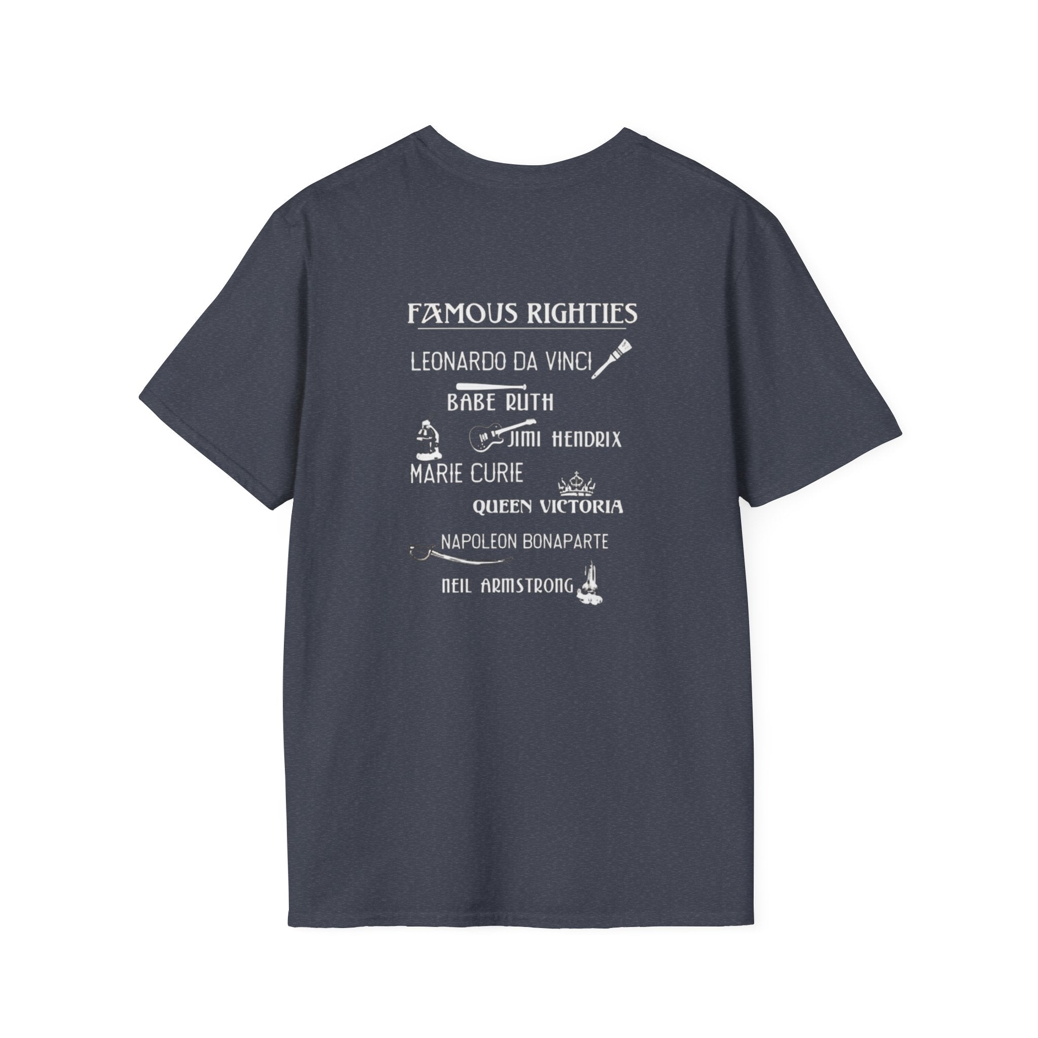 Famous Righties Back Print T-Shirt