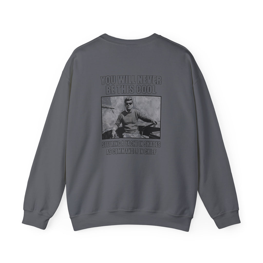 Jfk Yacht Sunglasses Flex Back Print Sweatshirt