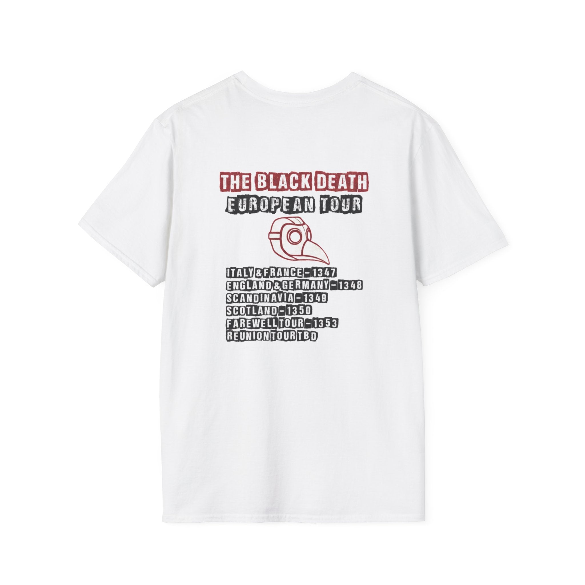 The Black Death European Tour Back Print T-Shirt
