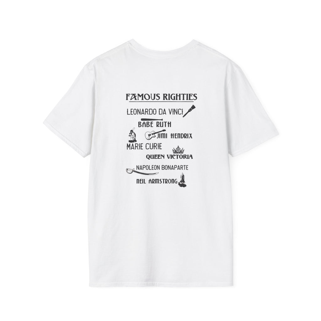Famous Righties Back Print T-Shirt