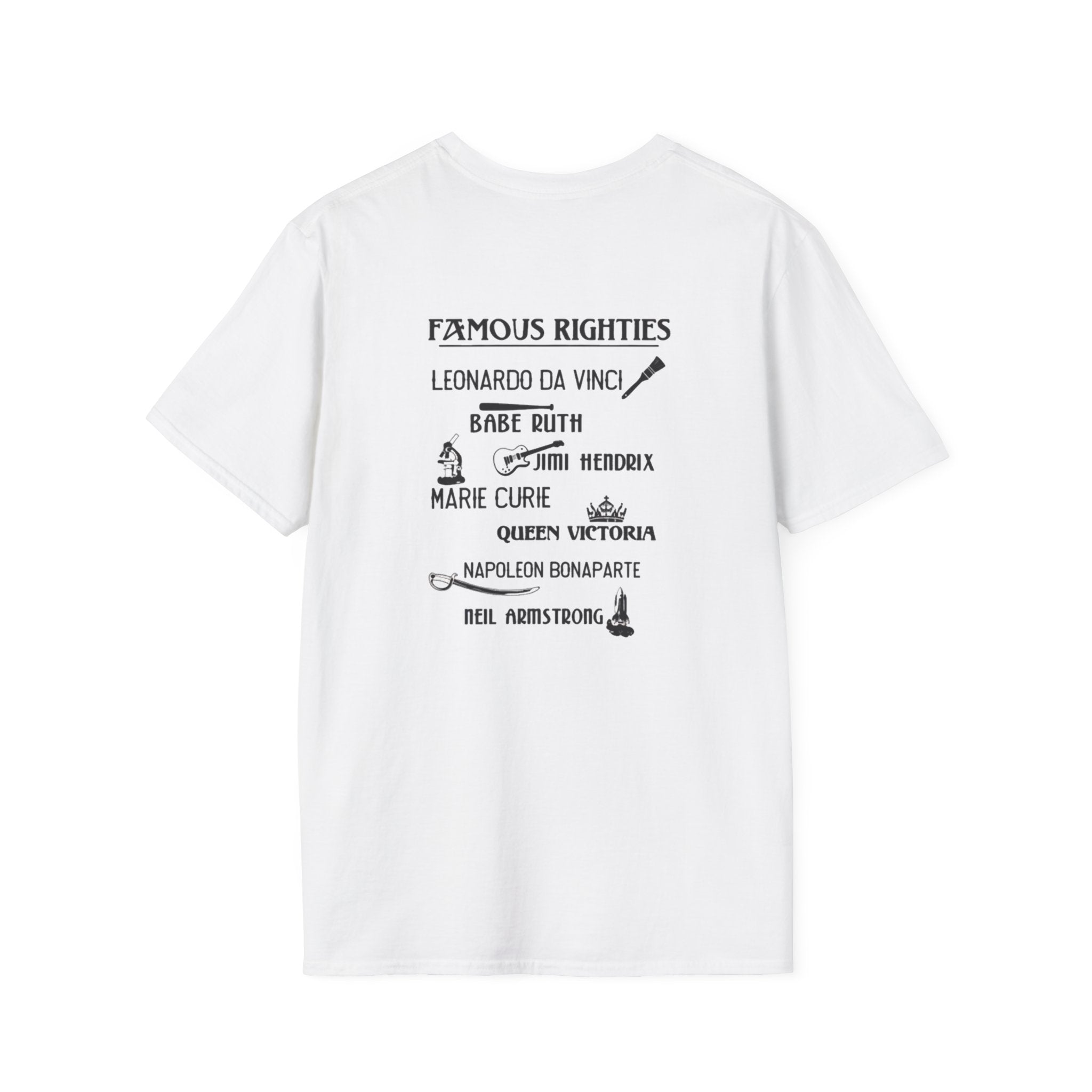 Famous Righties Back Print T-Shirt