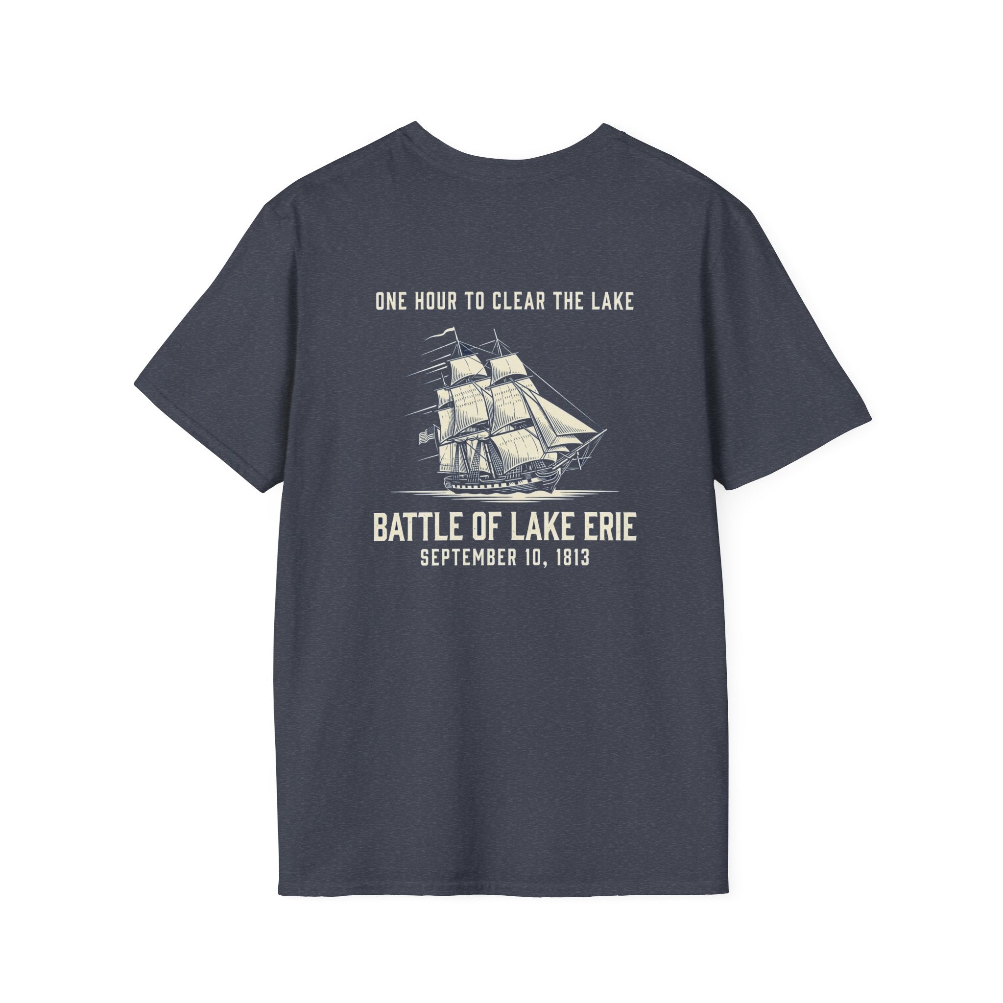 Battle of Lake Erie Back Print T-Shirt