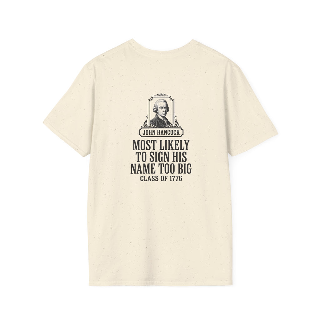 John Hancock Signature Superlative Back Print T-Shirt