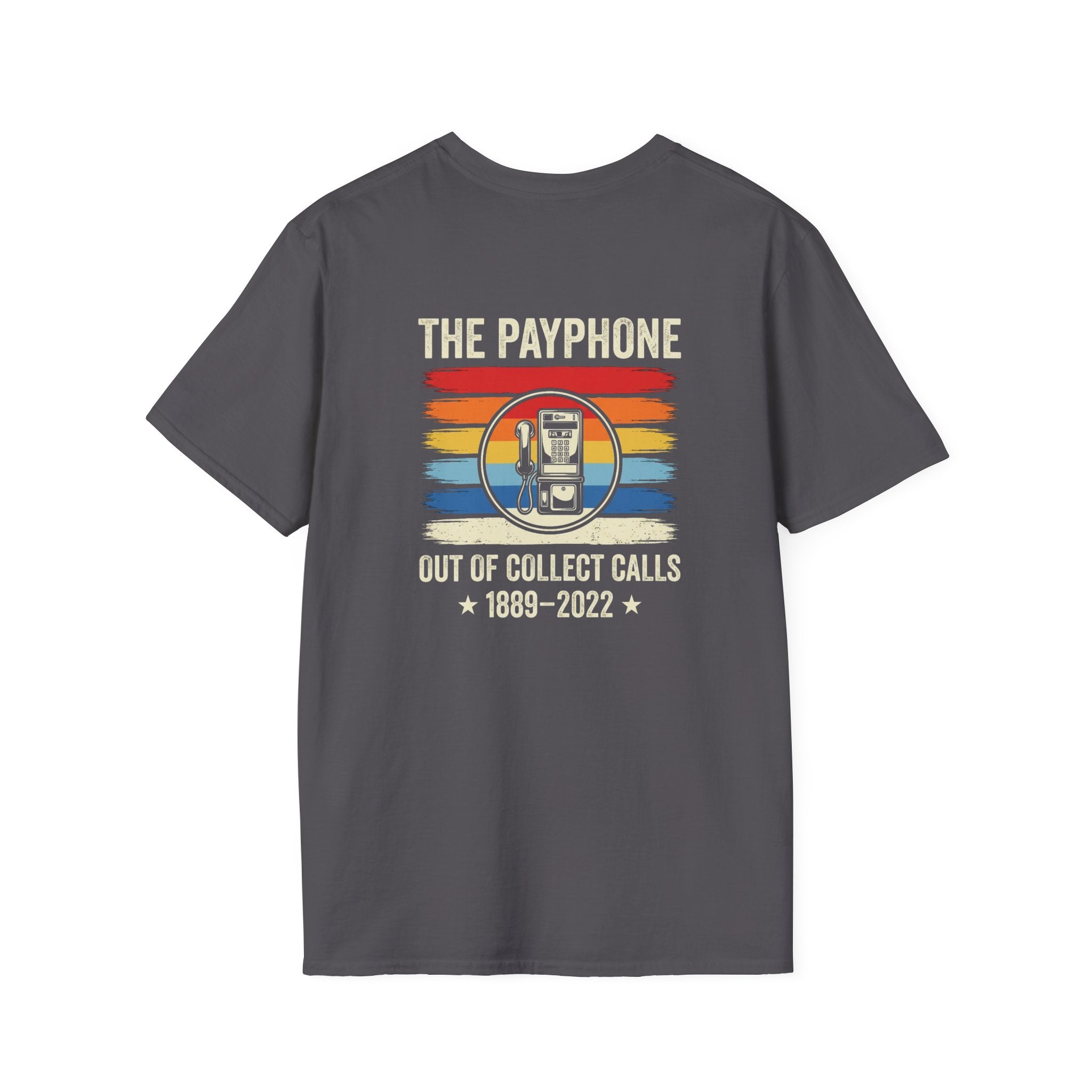 Public Payphone Memorial Back Print T-Shirt