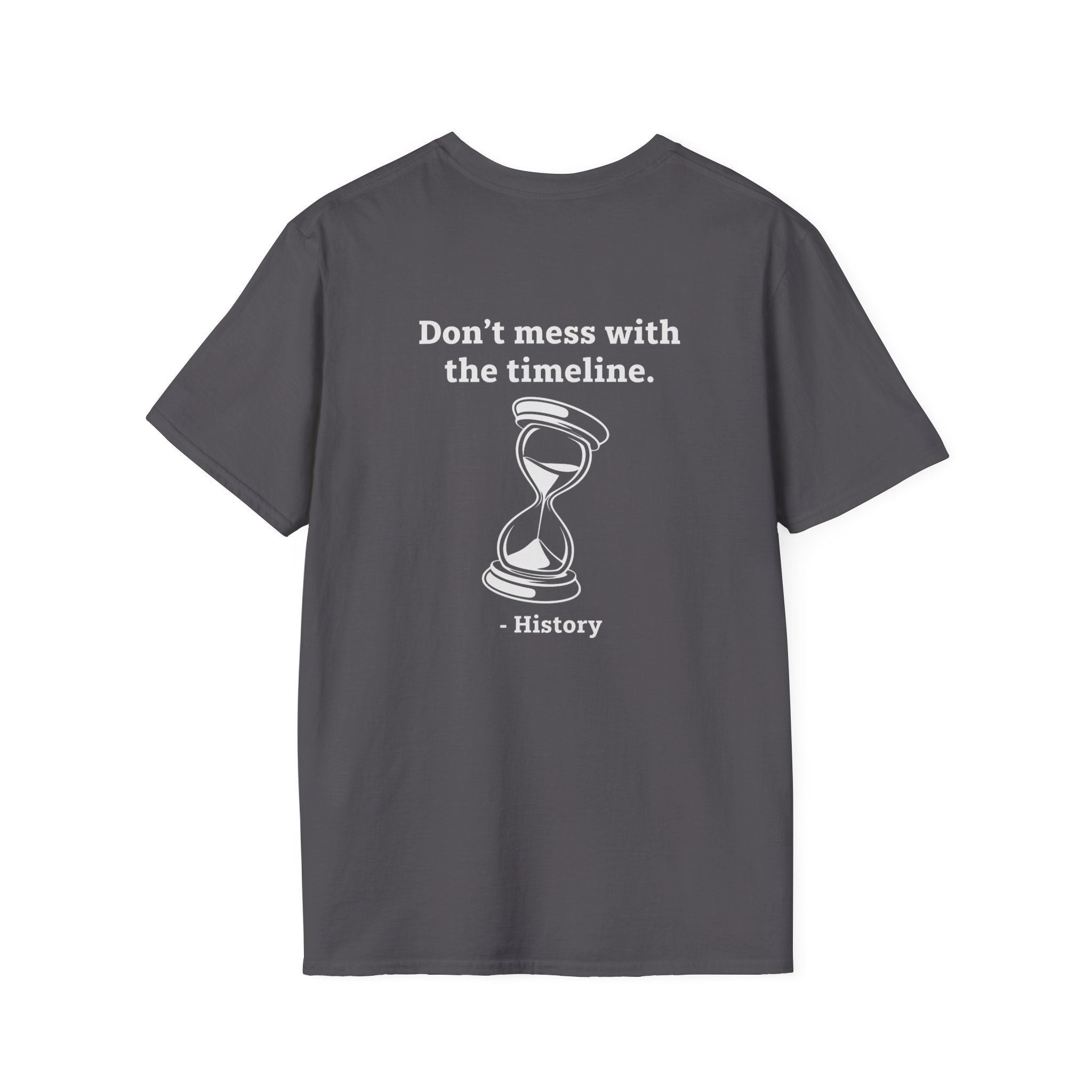 Time Travel Paradox Back Print T-Shirt