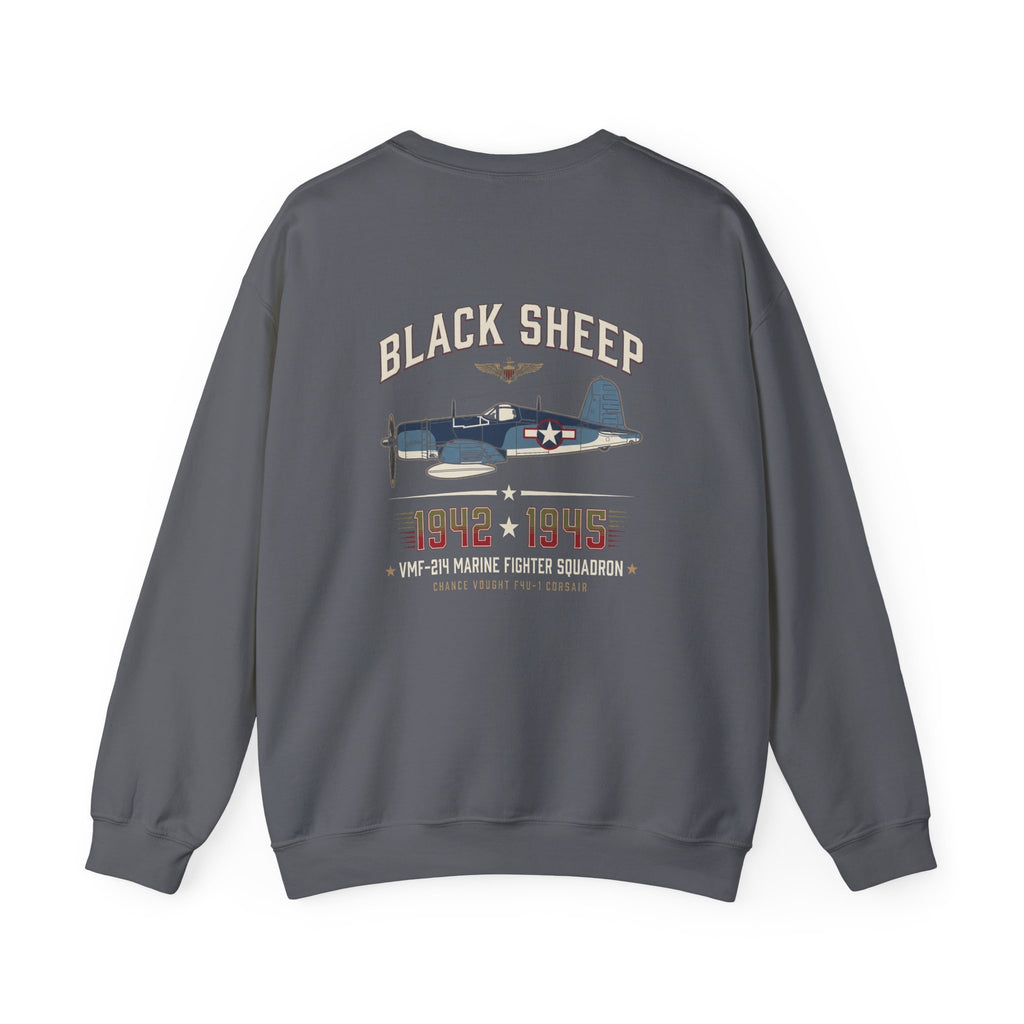 Black Sheep Squadron Crest Back Print Sweatshirt