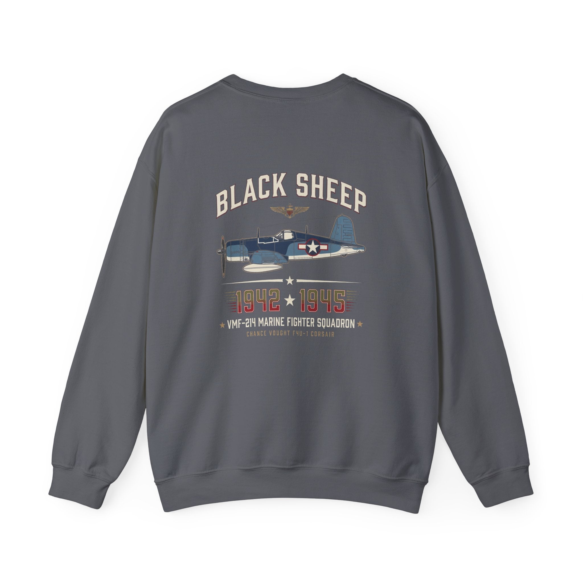 Black Sheep Squadron Crest Back Print Sweatshirt