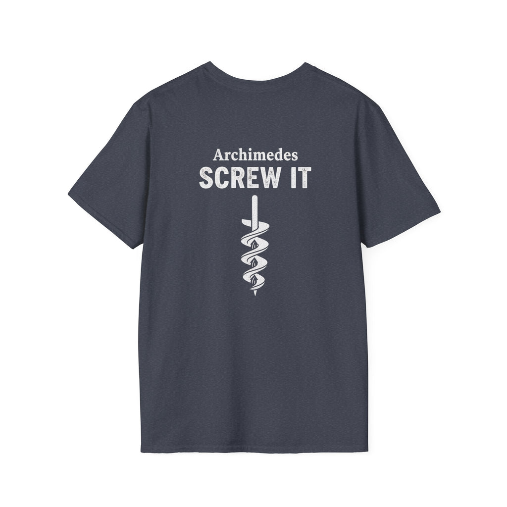 Archimedes Screw It Back Print T-Shirt