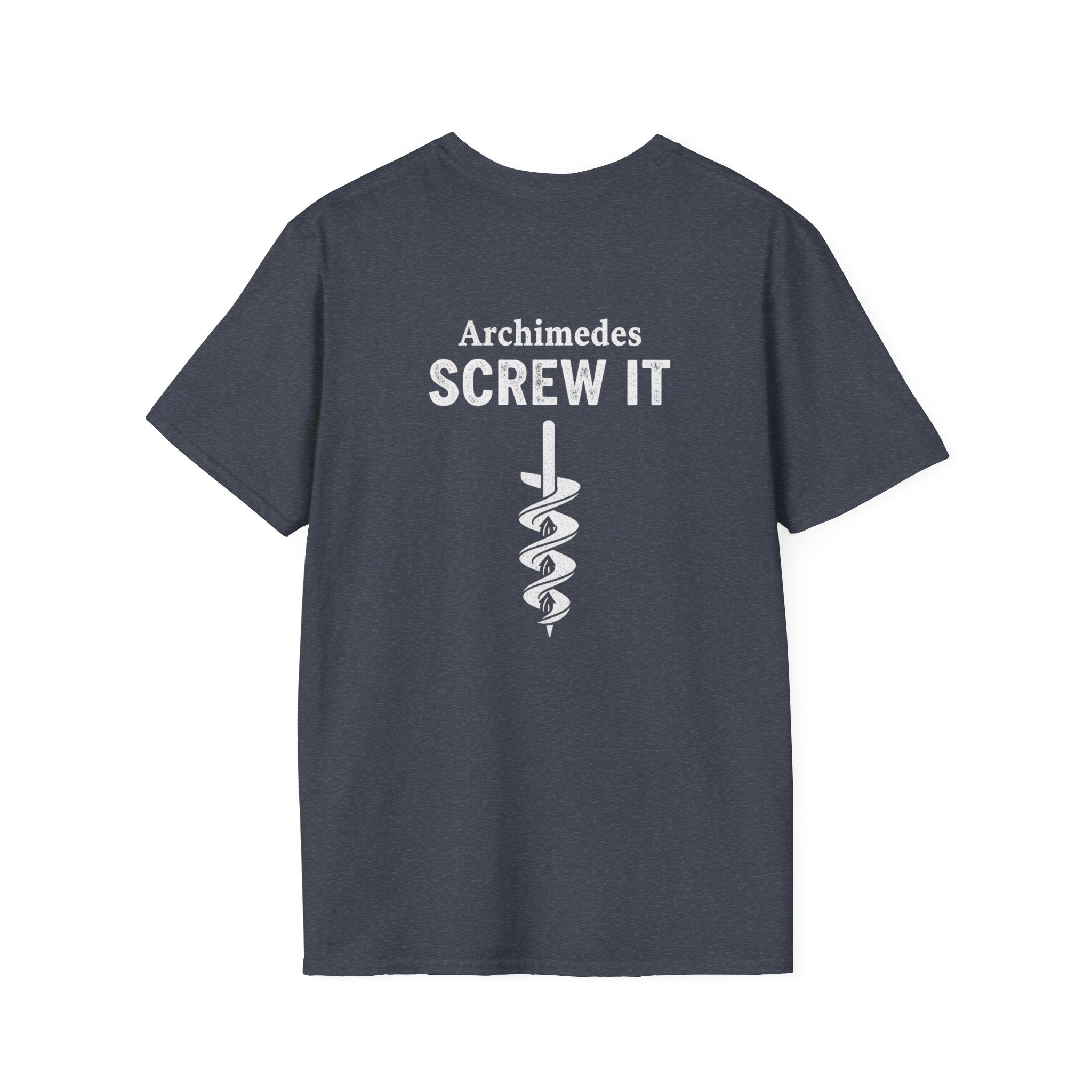 Archimedes Screw It Back Print T-Shirt
