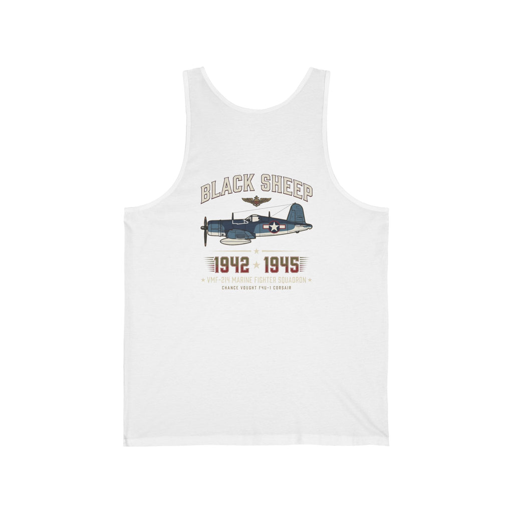 Black Sheep Squadron Crest Back Print Tank Top