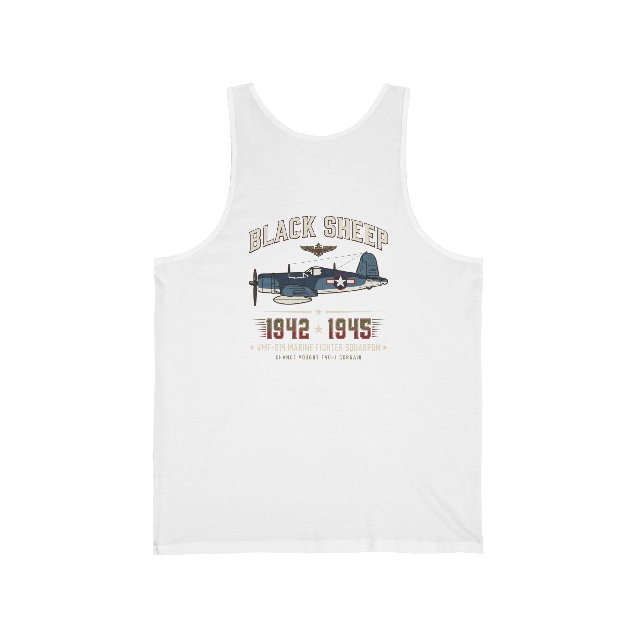 Black Sheep Squadron Crest Back Print Tank Top