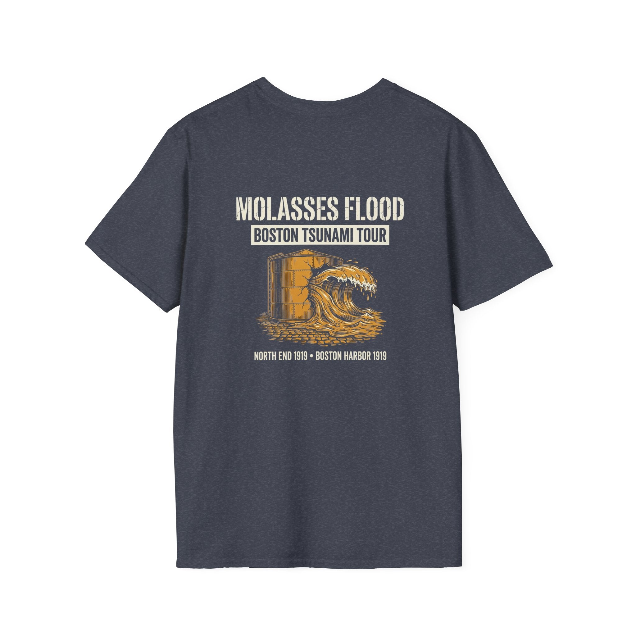 Boston Molasses Flood Tour Back Print T-Shirt