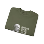 Socrates Ignorance Is Bliss Quote Sweatshirt