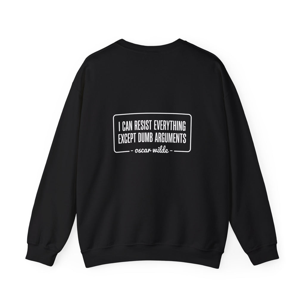 Oscar Wilde Quote Back Print Sweatshirt