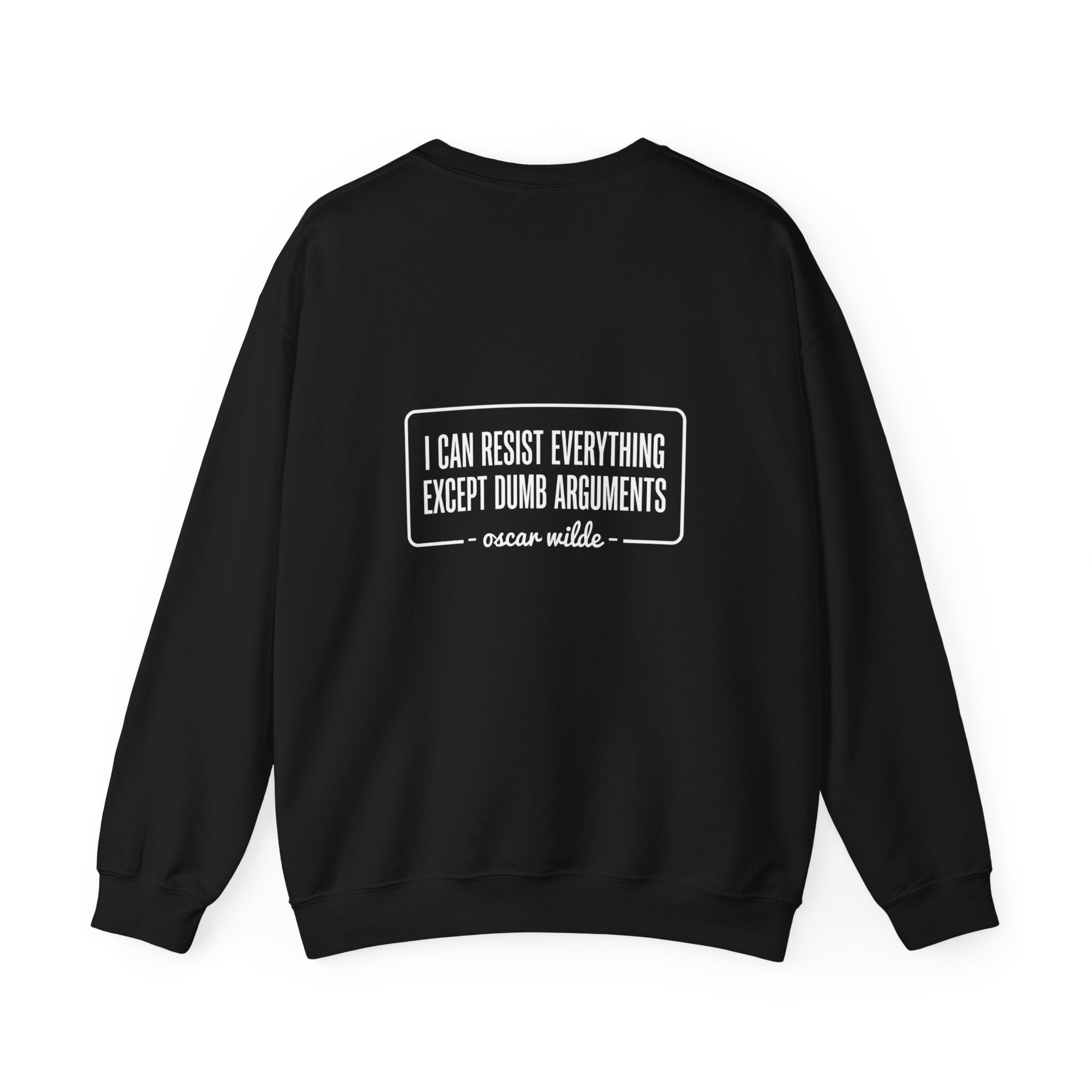 Oscar Wilde Quote Back Print Sweatshirt