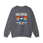Pony Express Memorial Back Print Sweatshirt