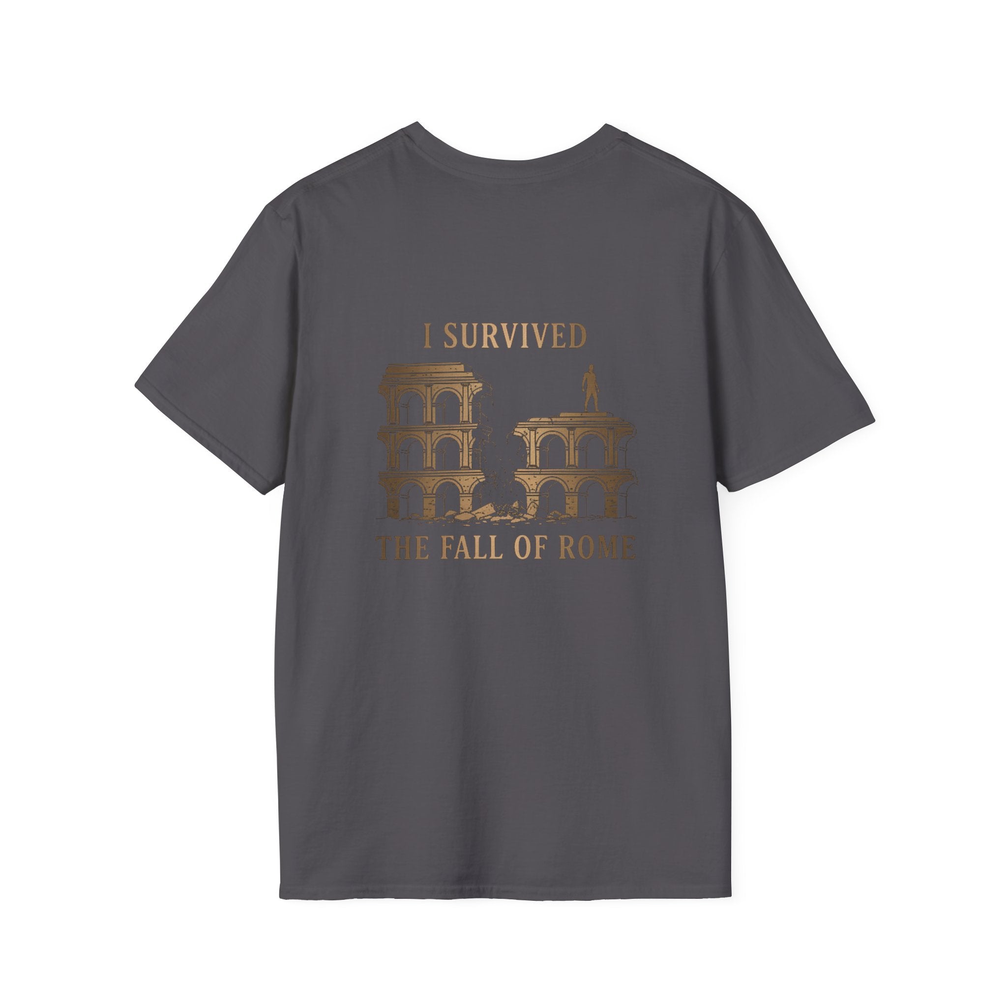I Survived The Fall of Back Print T-Shirt