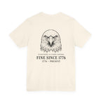 Stressed Eagle Fine Since Back Print Premium Tee