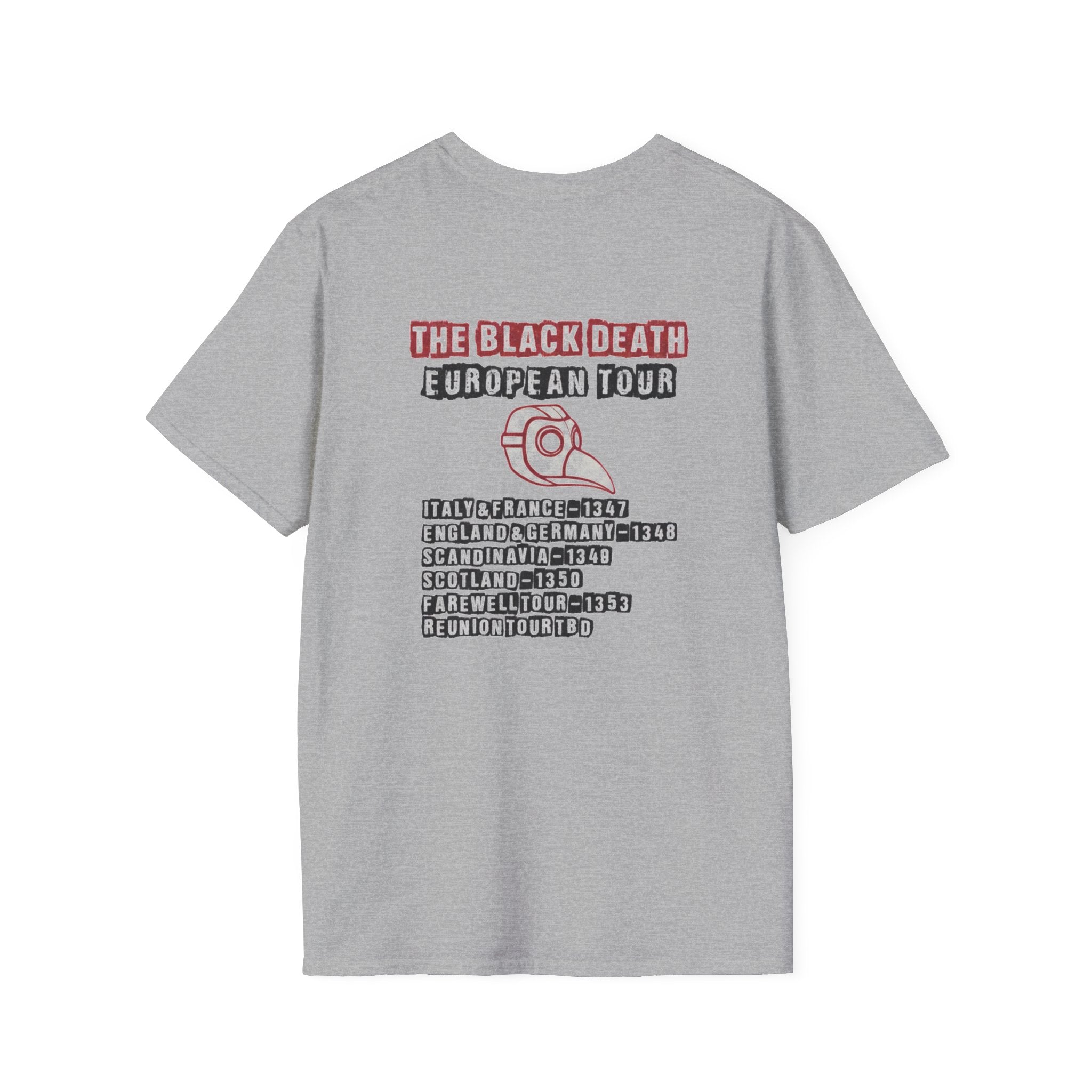 The Black Death European Tour Back Print T-Shirt