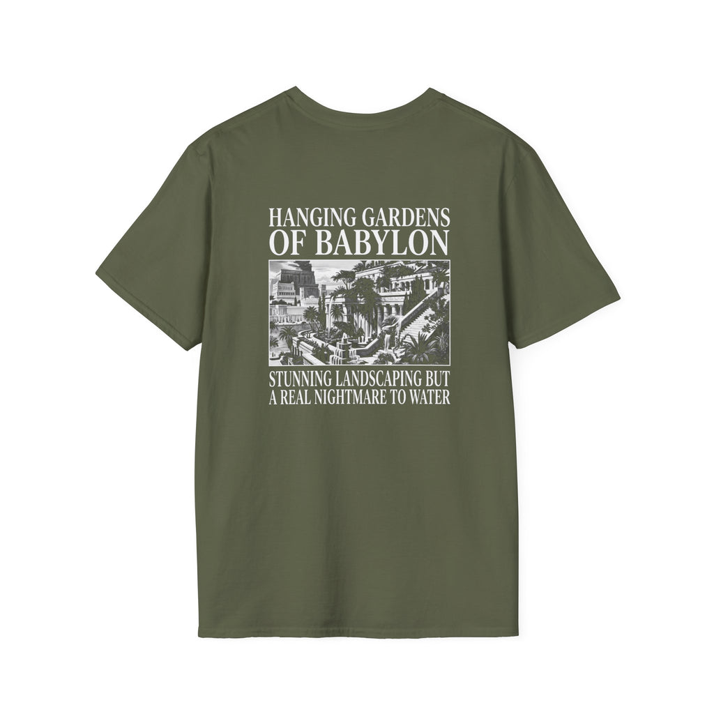 Hanging Gardens Landscaping Back Print T-Shirt