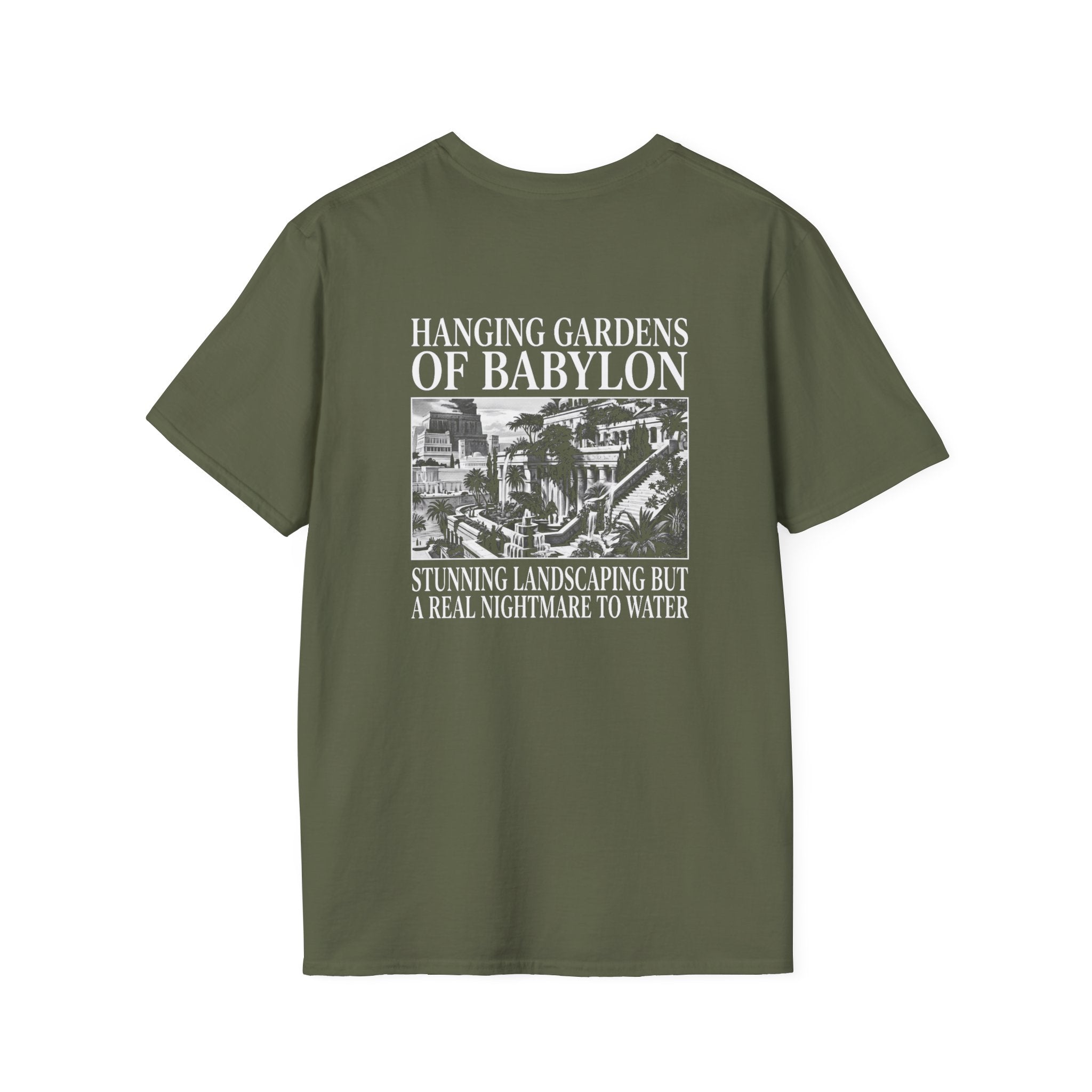 Hanging Gardens Landscaping Back Print T-Shirt