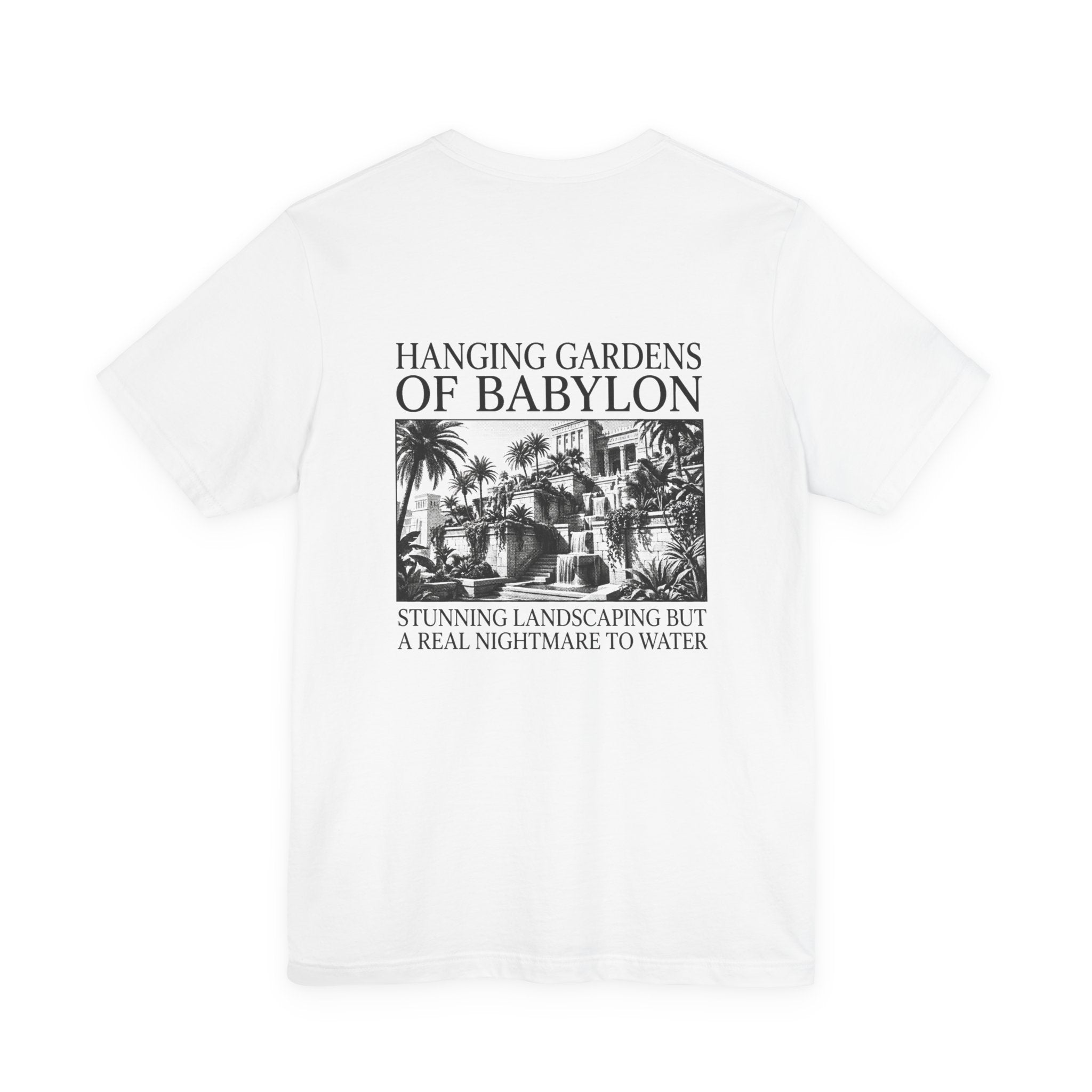 Hanging Gardens Landscaping Back Print Premium Tee