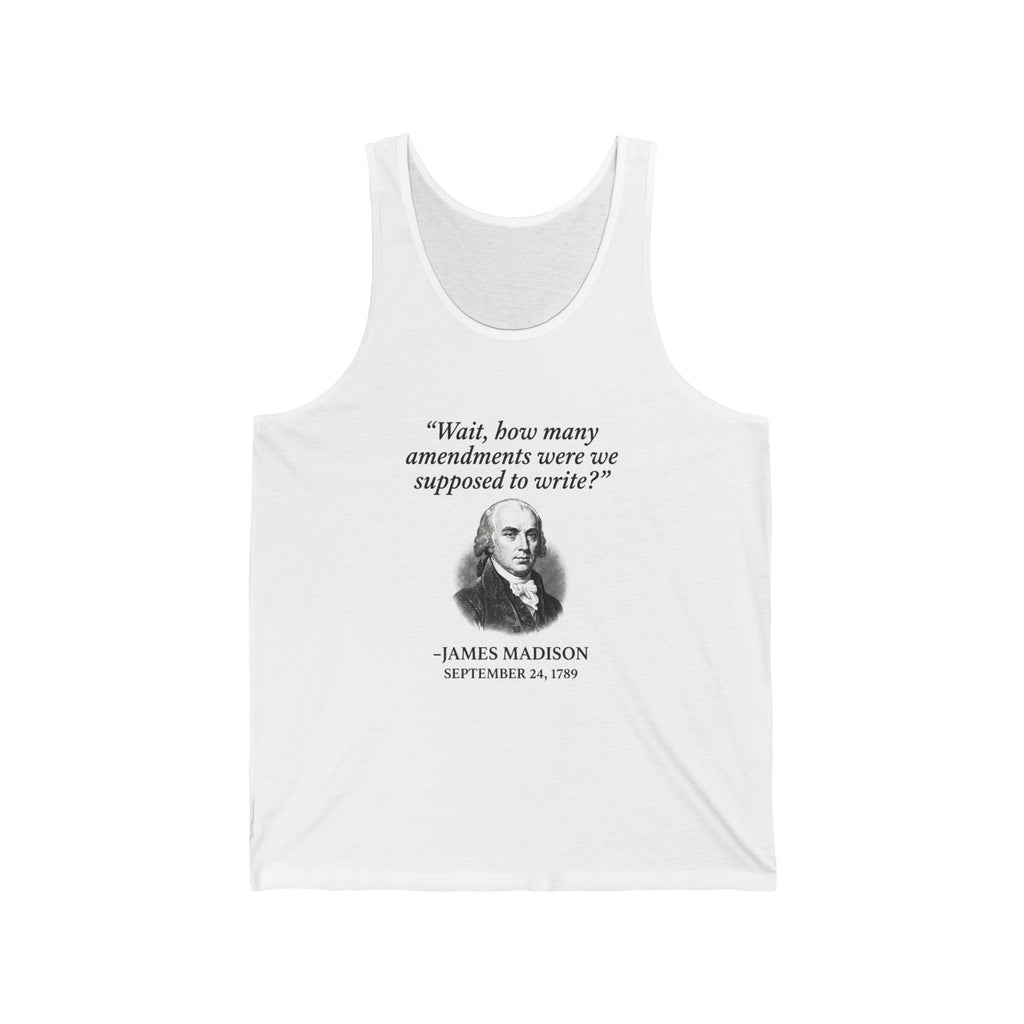Madison Bill of Rights Deadline Tank Top
