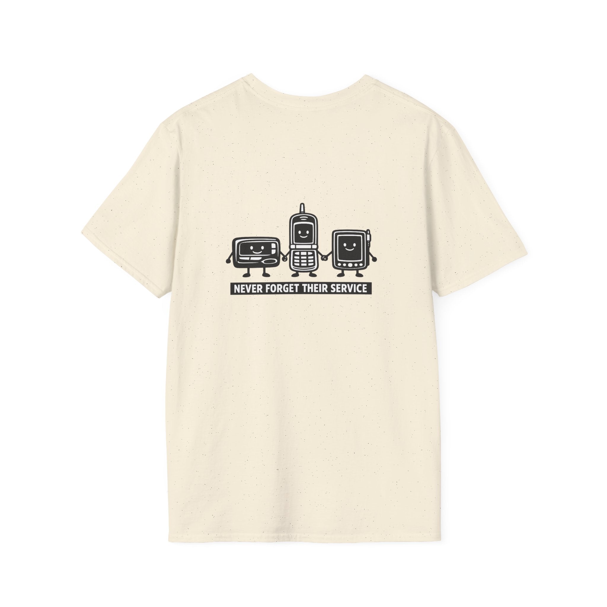 Never Forget Their Service Obsolete Back Print T-Shirt