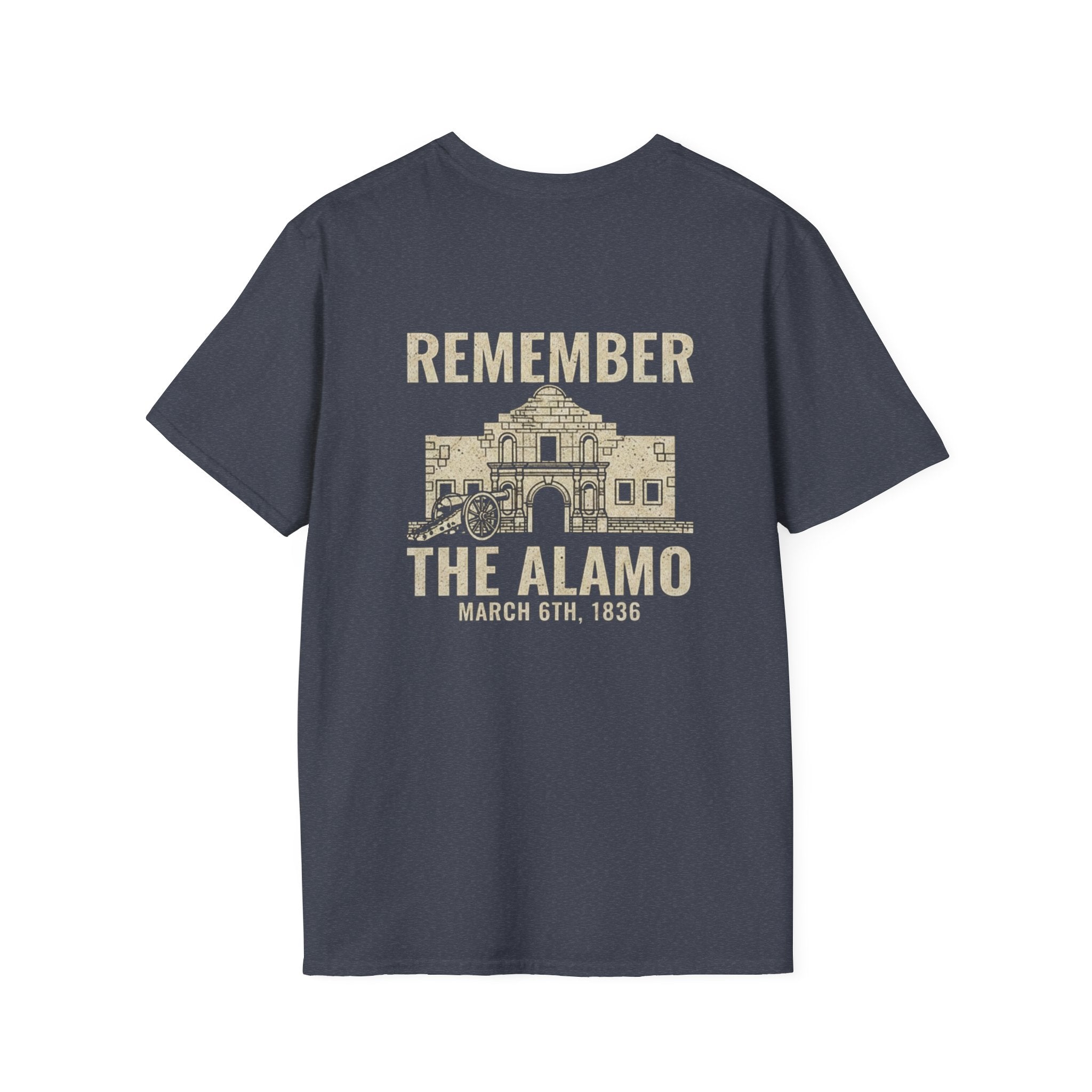 Remember the Alamo March 6th Back Print T-Shirt