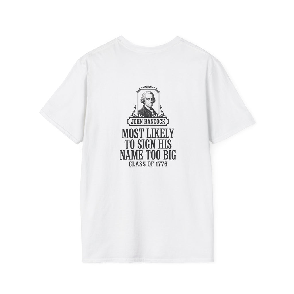 John Hancock Signature Superlative Back Print T-Shirt