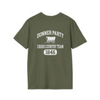 Donner Party Cross Country Team Back Print T-Shirt
