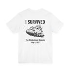 I Survived The Hindenburg Disaster Back Print Premium Tee