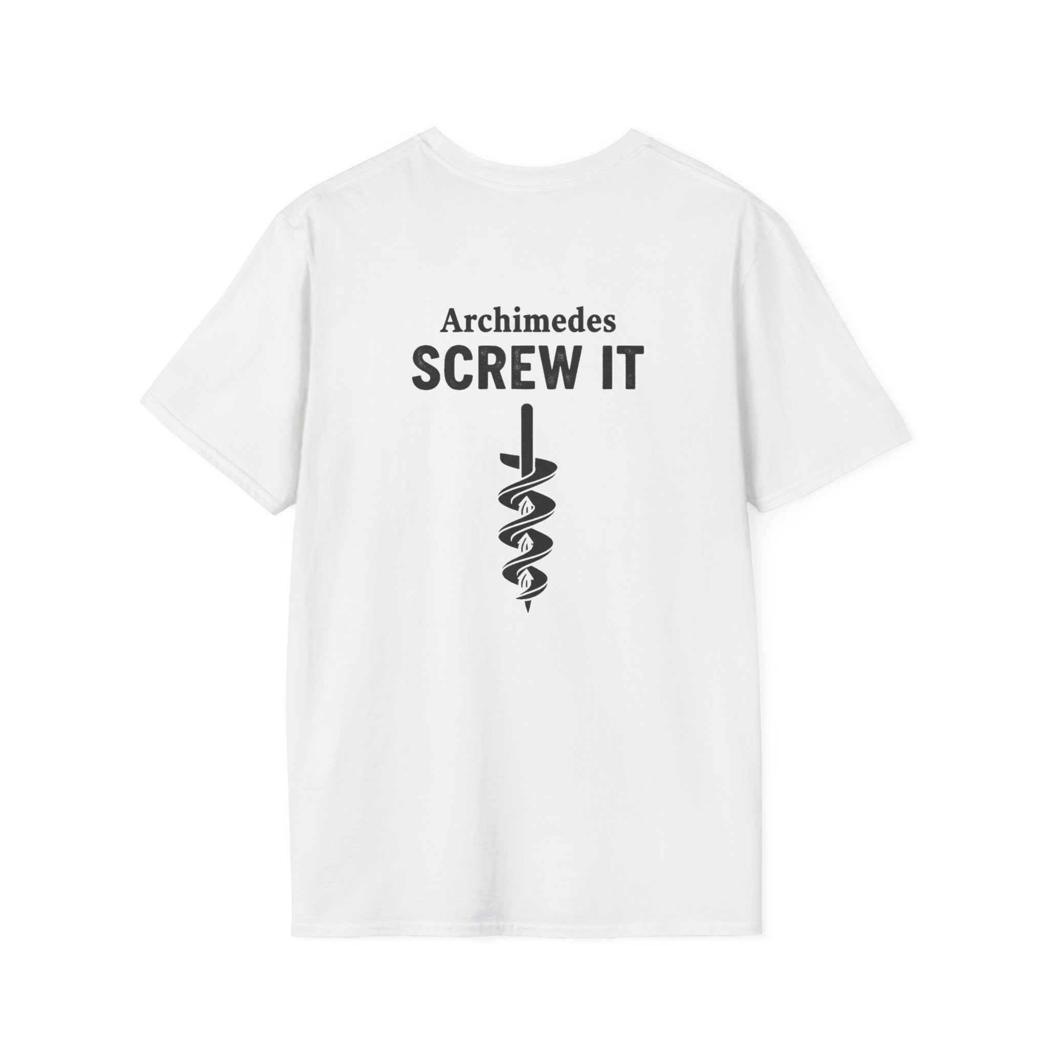 Archimedes Screw It Back Print T-Shirt