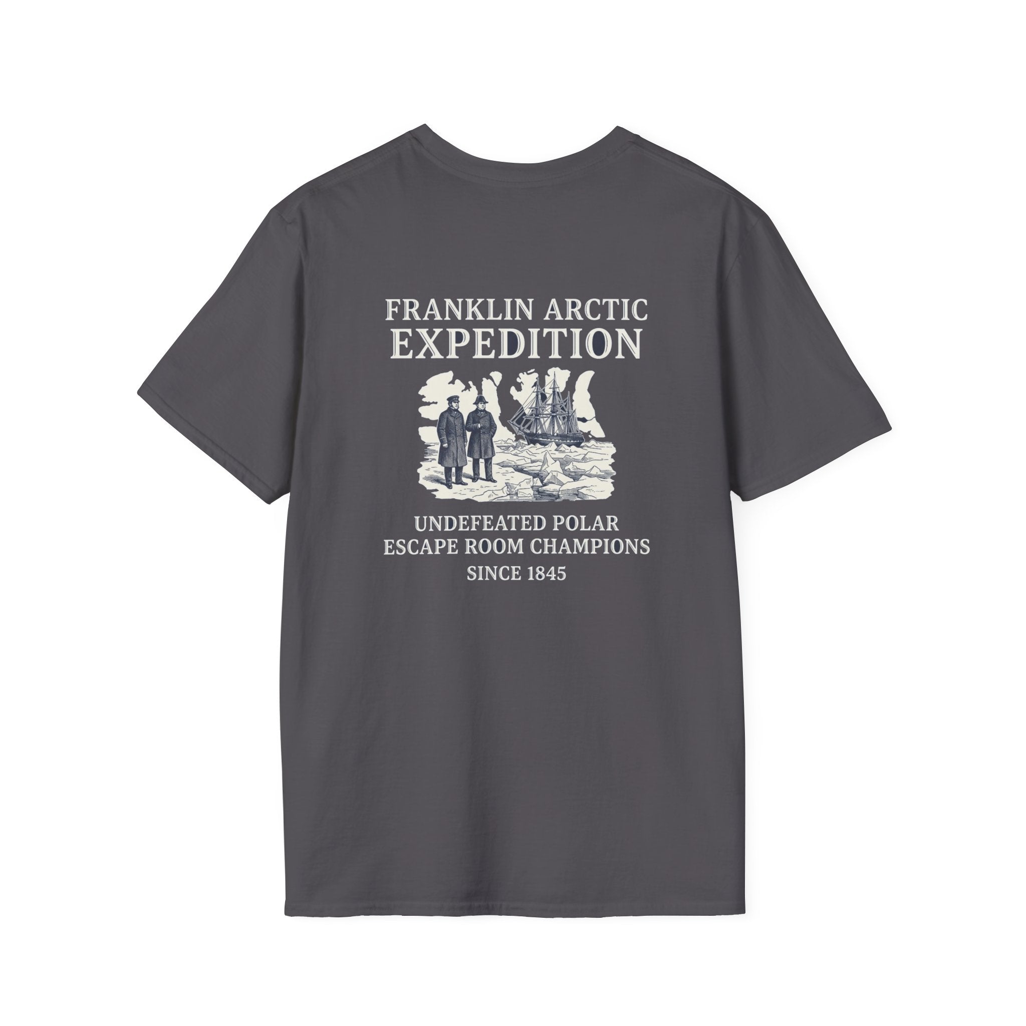Franklin Arctic Expedition Escape Room Back Print T-Shirt