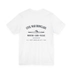 Civil War River Ironclads Back Print Premium Tee