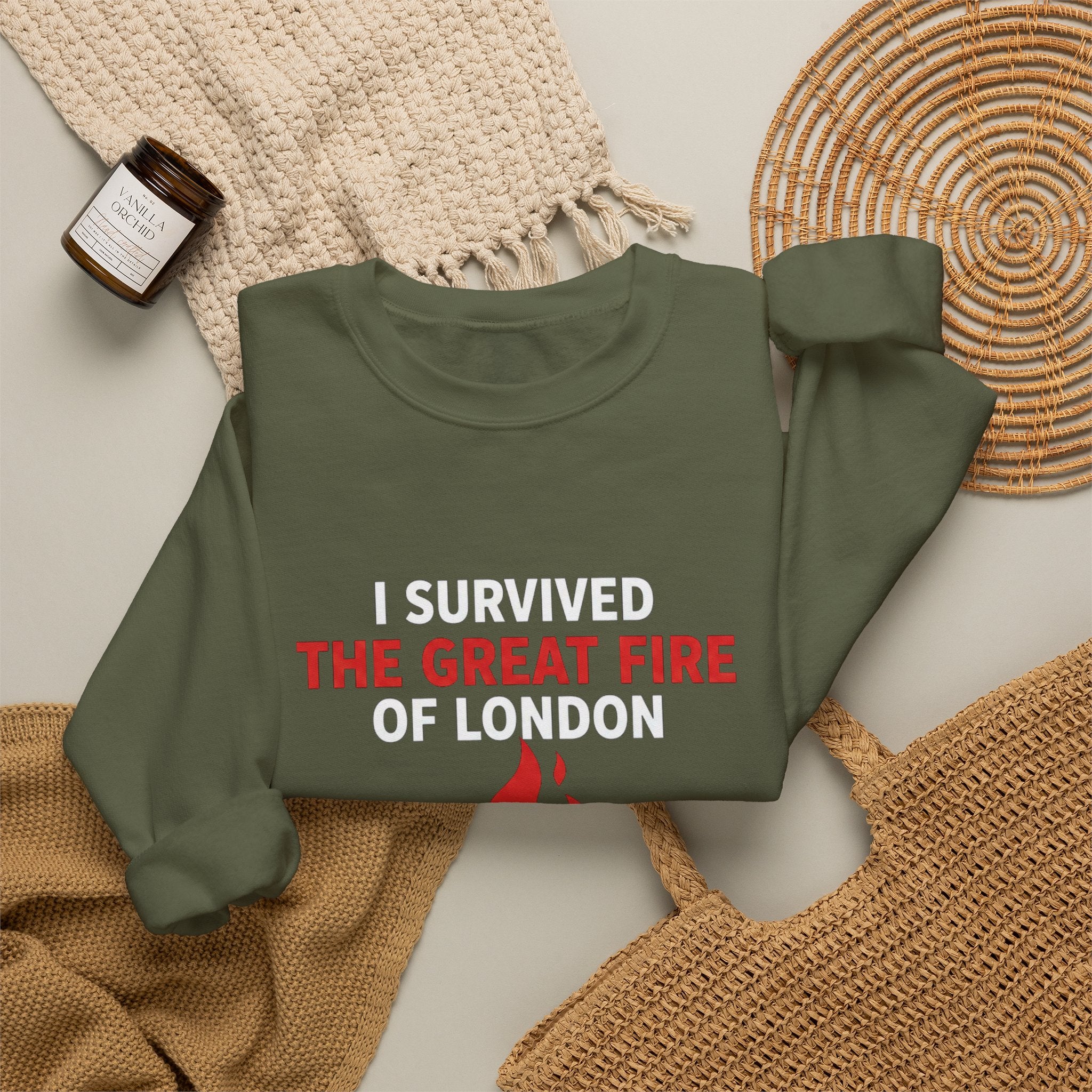 I Survived The Great Fire Sweatshirt
