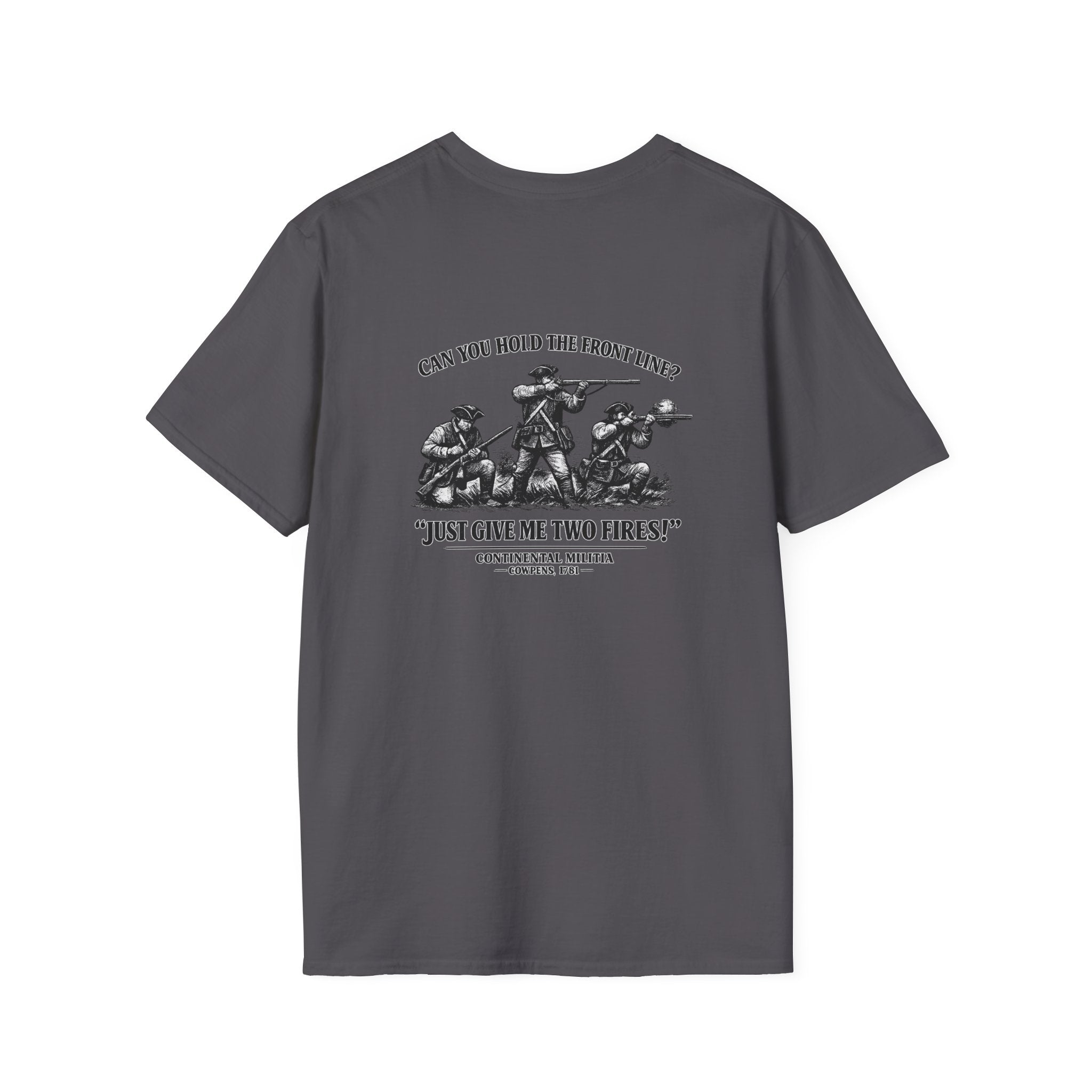 Continental Militia Two Fires Cowpens Back Print T-Shirt