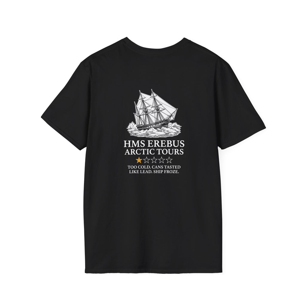 Hms Erebus Arctic Tours Back Print T-Shirt