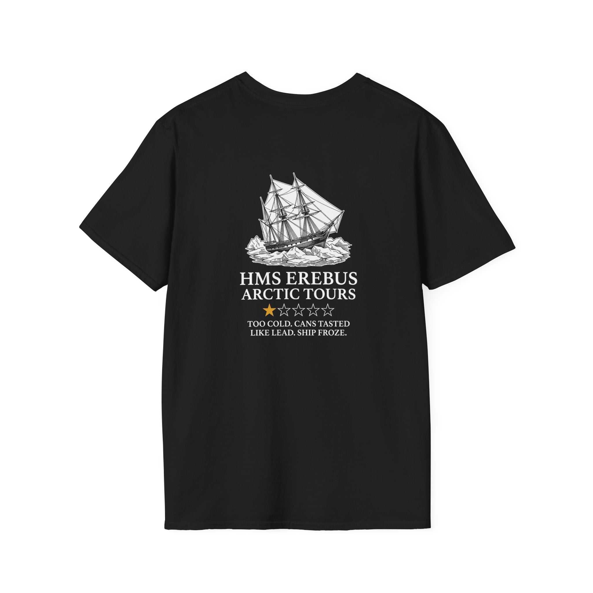 Hms Erebus Arctic Tours Back Print T-Shirt