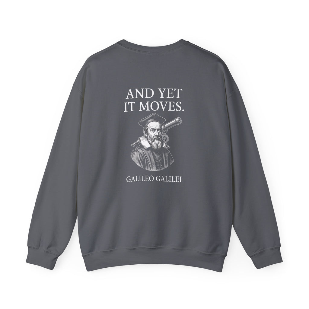 Galileo And Yet It Moves Back Print Sweatshirt