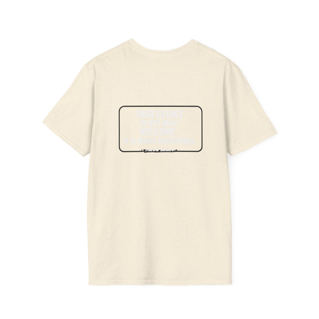 Your Silence Is Educational Back Print T-Shirt