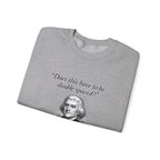 Thomas Jefferson Procrastination Double Spaced Sweatshirt